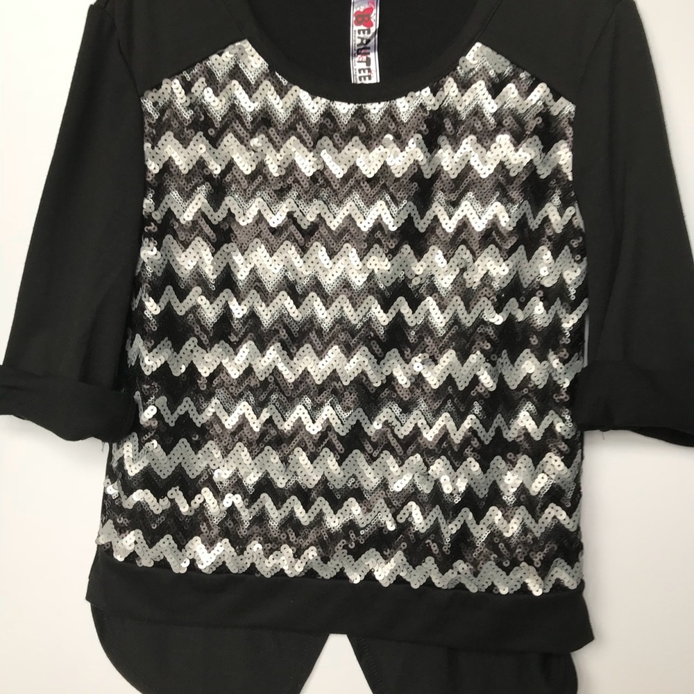 Beautees girls sequin top